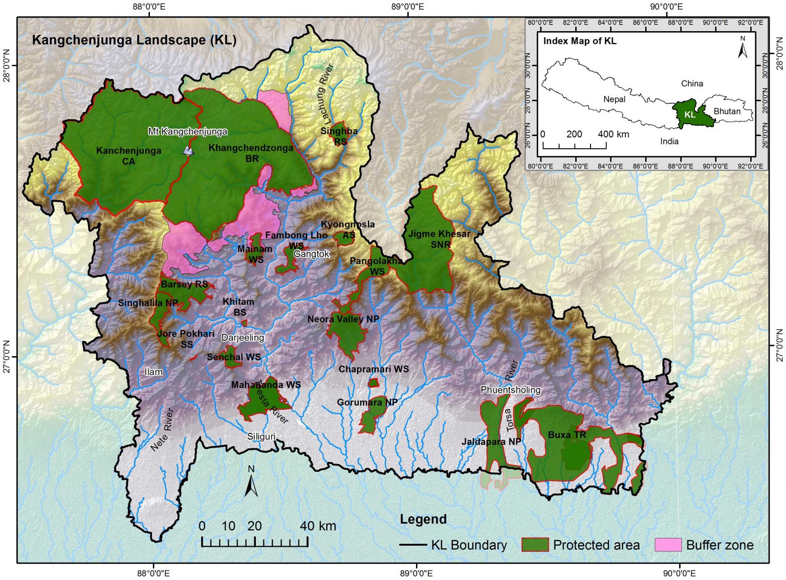 Maps of Kangchenjunga Landscape - ICIMOD